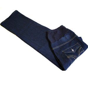 Oh Mamma Womens Maternity Denim Blue Jeans Size XL 16 18